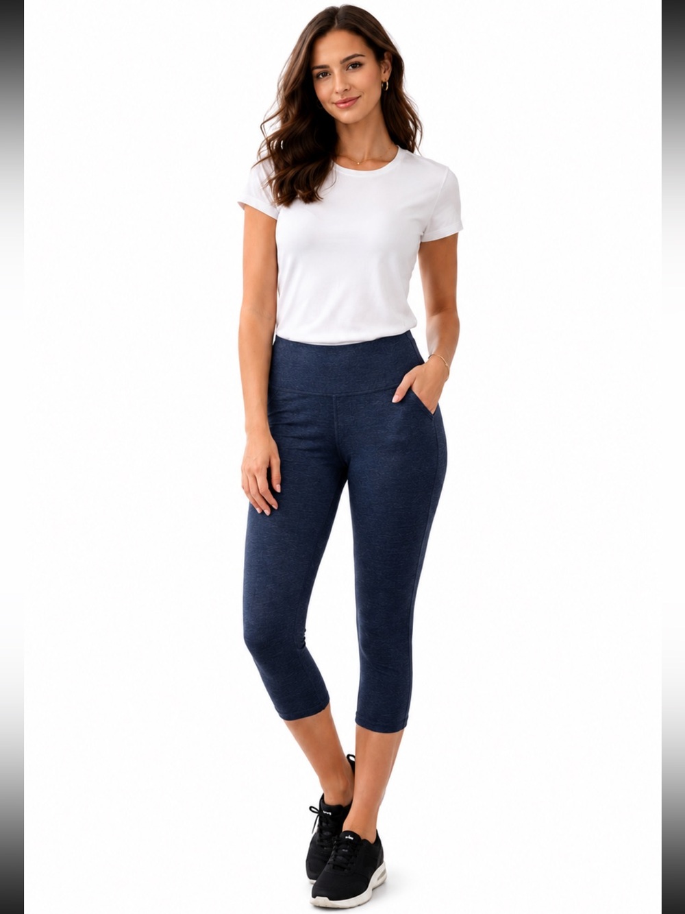 Ann Taylor LOFT Blue Cropped Leggings – M